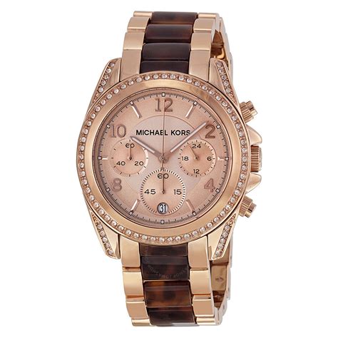 michael kors big face rose gold watch|mk rose gold watch sale.